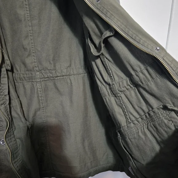 Torrid Olive and Gray Utility Jacket - Picture 6 of 7